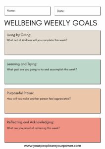Wellbeing goals